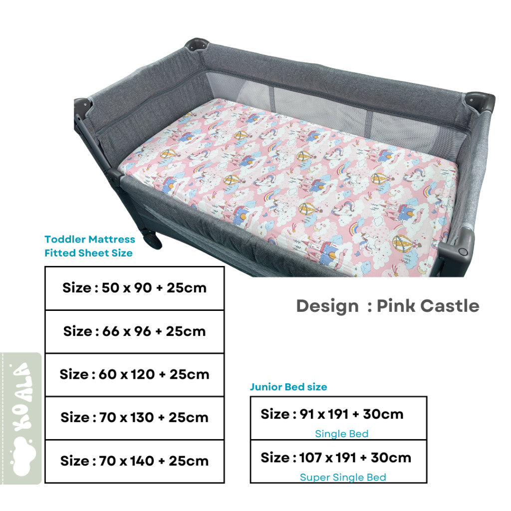 Koala Living 100% Pure Combed Cotton Mattress Fitted Sheet