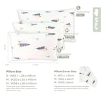 Koala Living 100% Pure Combed Cotton Children Pillow With replacement Cover