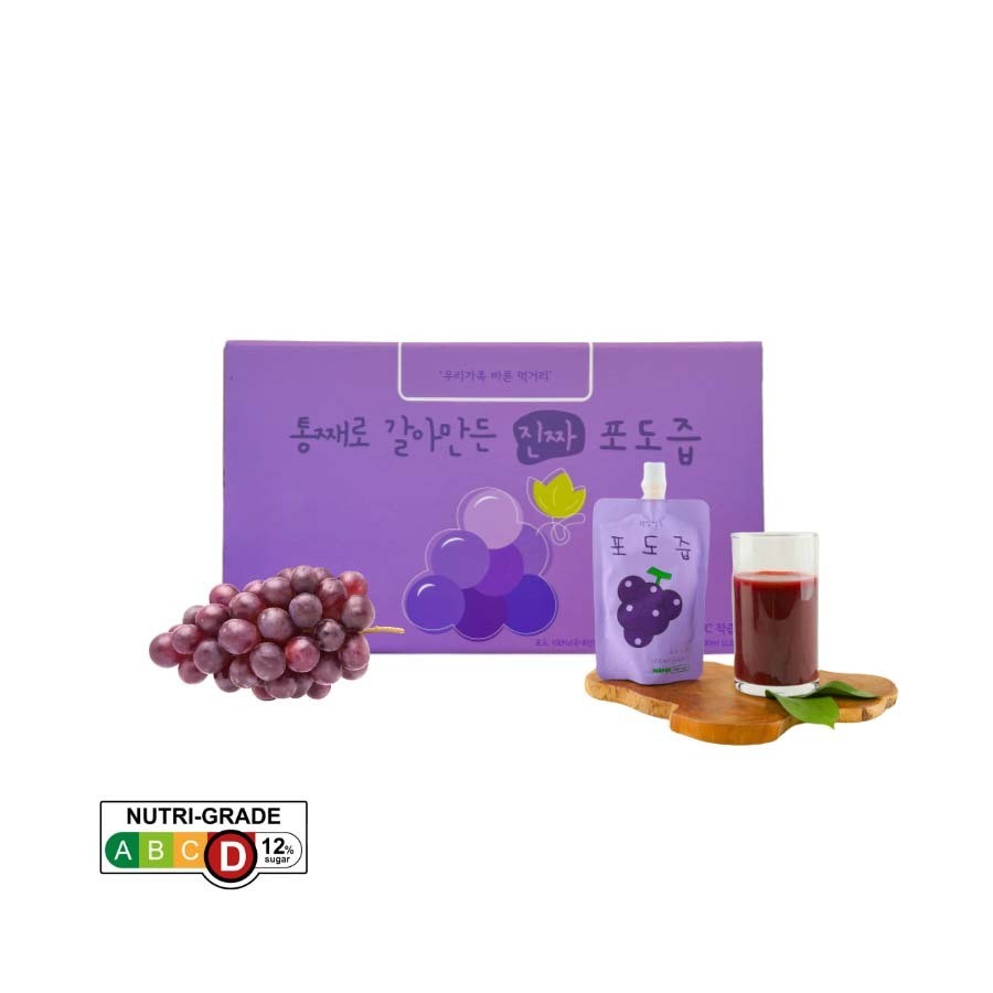 Sun Farm - Korea 100% NFC Real Fruit Juice | No Added Sugar | Natural Sweetness From Fruits | For 8M+ (30 pack 1 crtn)