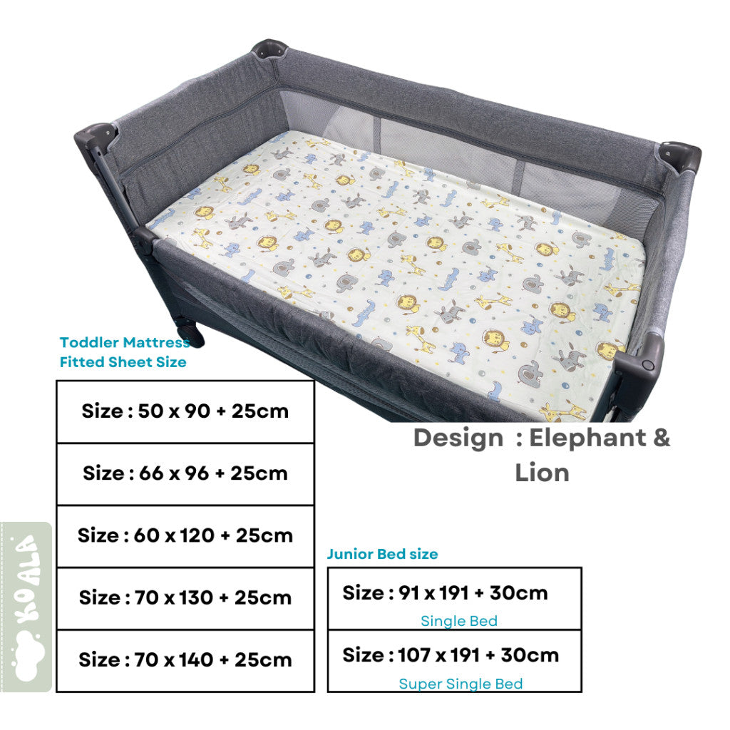 Koala Living 100% Pure Combed Cotton Mattress Fitted Sheet