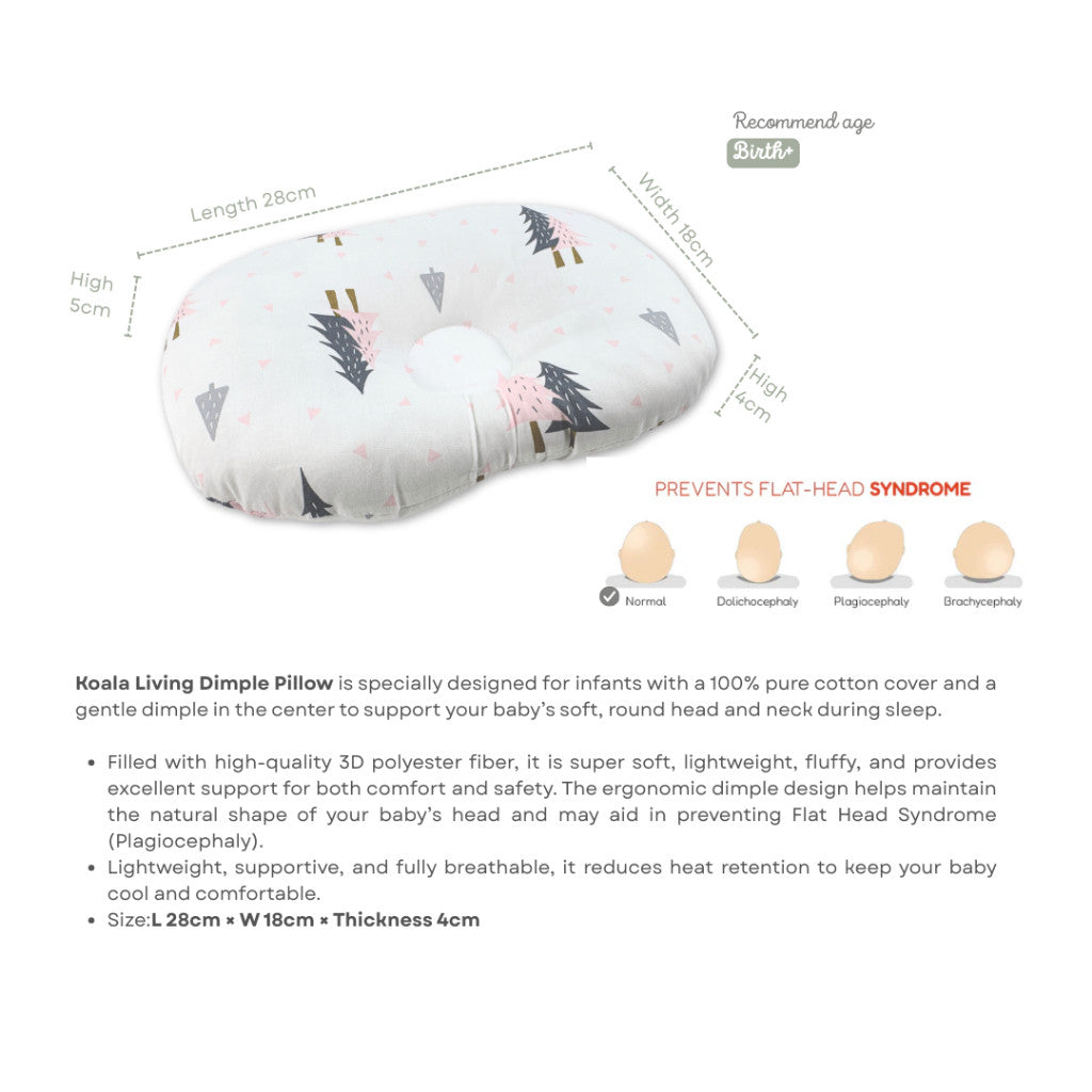 Koala Living 100% Pure Cotton Dimple Pillow