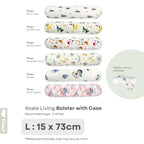 Koala Living 100% Pure Combed  Cotton Toddler Bolster With replacement Cover