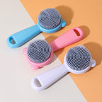 Kokibebe Baby Silicone Bath Brush / Cartoon Silicone Baby Shampoo Brush / Scalp Cleansing & Anti-Itch Hair Washing Comb