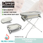 Prego Baby ThermoBath Foldable Bath Tub With Stand For Newborn2