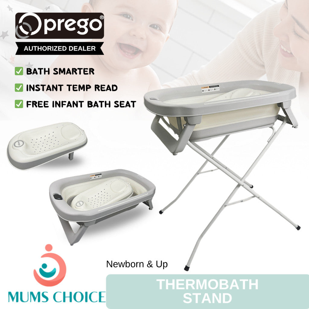 Prego Baby ThermoBath Foldable Bath Tub With Stand For Newborn2