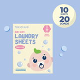 Peachy Bum Baby Safe Laundry Sheets for Travel  [Safe for Sensitive Skin & Phosphate-Free]