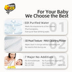 Mums Choice HK Rubber Duck Wet Wipes Tissue —EDl Purified Water& Protect Skin&Extra Large & Thick(60 pcs)