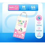 Peachy Bum Cloud Soft Tape Diapers | Size NB | S | M | L (1pack)