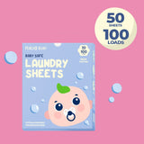Peachy Bum Baby Safe Laundry Sheets for Travel  [Safe for Sensitive Skin & Phosphate-Free]