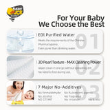 Mums Choice HK Rubber Duck face towel -Sensitive Skin & Dry and Wet Use (60 Pcs)