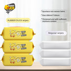 Mums Choice HK Rubber Duck Wet Wipes Tissue —EDl Purified Water& Protect Skin&Extra Large & Thick(60 pcs)