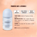 PERDAYS Probiotic 360 & Vitamin D – Probiotic Support for Blood Sugar Balance During Pregnancy - 30c