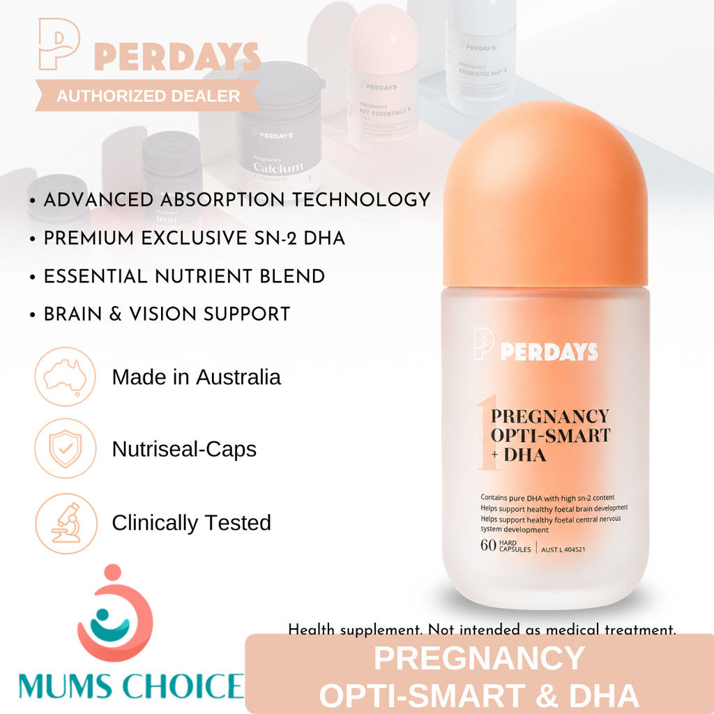 PERDAYS Opti-Smart DHA for Pregnancy - Brain & Vision Support - 60 Capsules