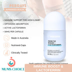 PERDAYS Immune Boost & Lactoferrin – Immunity Support for Pregnant & Breastfeeding Women - 60 Caps
