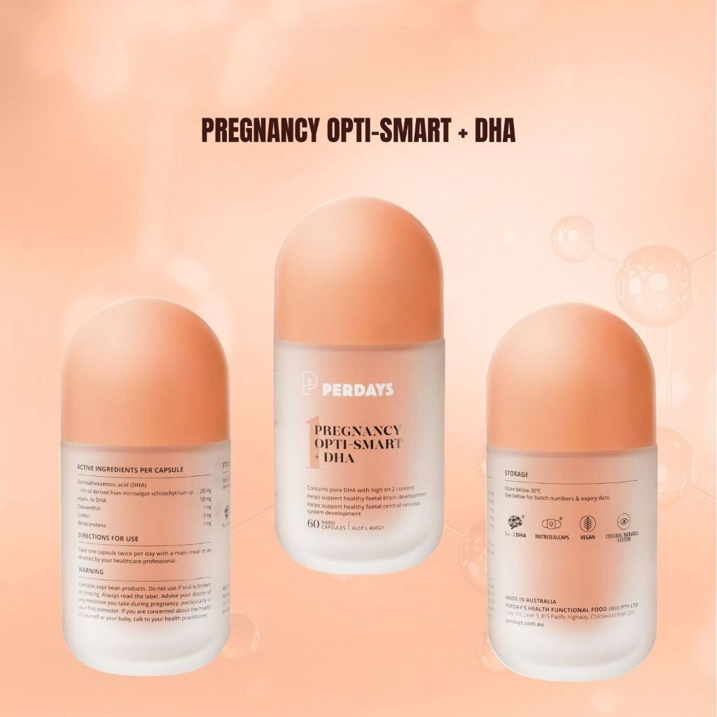 PERDAYS Opti-Smart DHA for Pregnancy - Brain & Vision Support - 60 Capsules