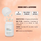 PERDAYS Immune Boost & Lactoferrin – Immunity Support for Pregnant & Breastfeeding Women - 60 Caps