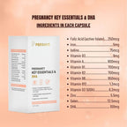 PERDAYS Pregnancy Key Essentials & DHA - Complete Prenatal Support with Multivitamins & DHA - 60 Cap