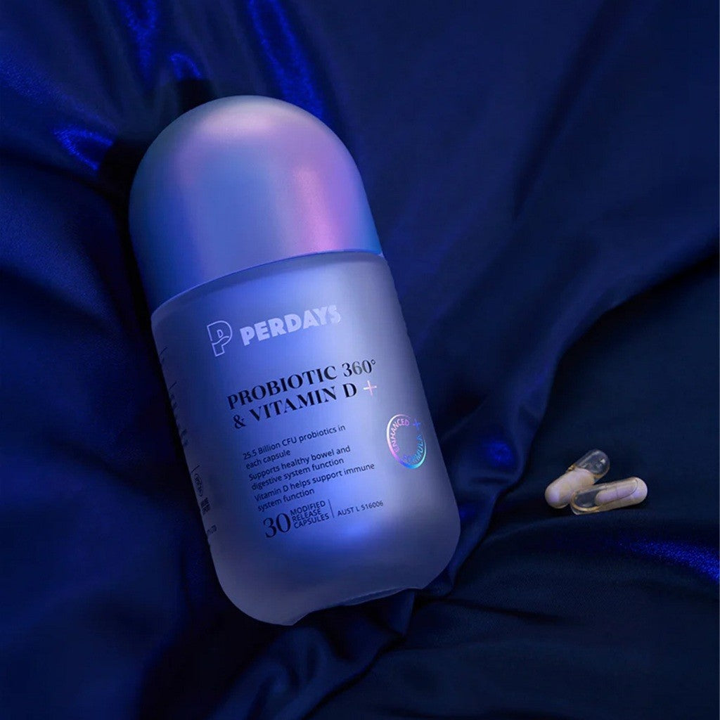 PERDAYS Probiotic 360 & Vitamin D Plus - 30 Capsules