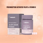 PERDAYS Activated Folate – Folate & B-Vitamins Support for Preconception & Pregnancy - 60 Tabs