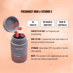 PERDAYS Pregnancy Iron + Vitamin C – Iron Supplement for Pregnant Women - 30 Tabs