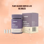 PERDAYS Plant Calcium Complex + K2 - Non-Constipating Calcium for Pregnancy & Bone Health - 60 Tabs