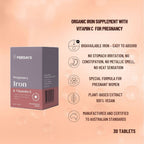 PERDAYS Pregnancy Iron + Vitamin C – Iron Supplement for Pregnant Women - 30 Tabs