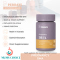 PERDAYS Pregnancy DHA  - Sn2 DHA - Brain & Eye Development Support - 60 Capsules
