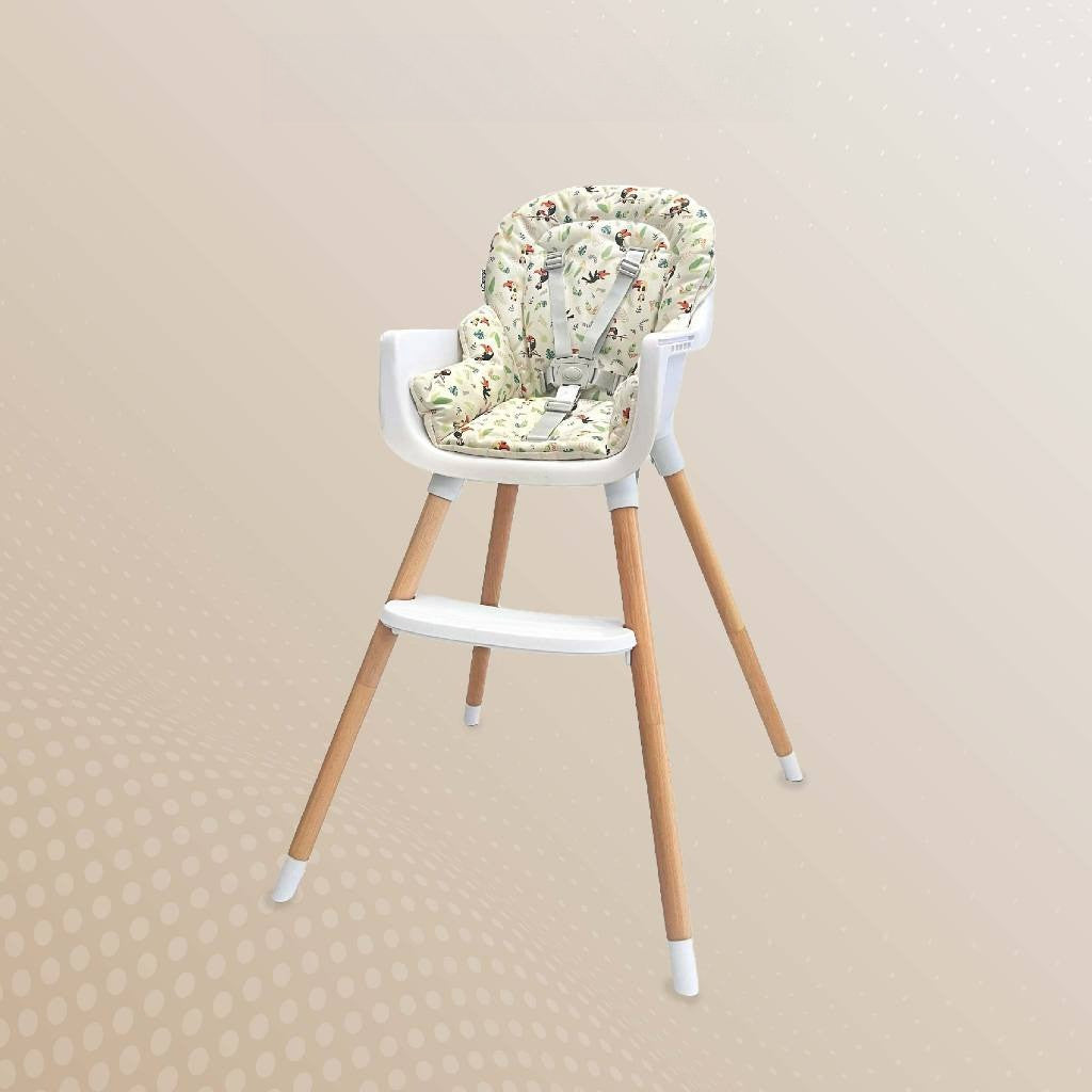 Prego Baby Angsana Beechwood High Chair Feeding