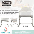 Prego Baby Chèrie Bassinet Bedside for Newborn (0-15kg)