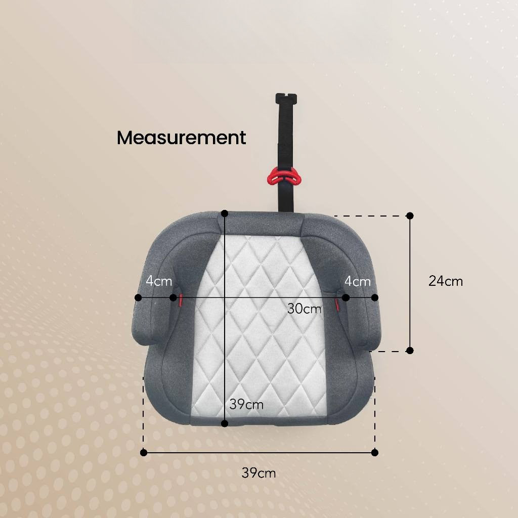 Prego Baby Mini Backless ISOFIX Booster Car Seat 22-36kg