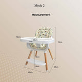 Prego Baby Angsana Beechwood High Chair Feeding