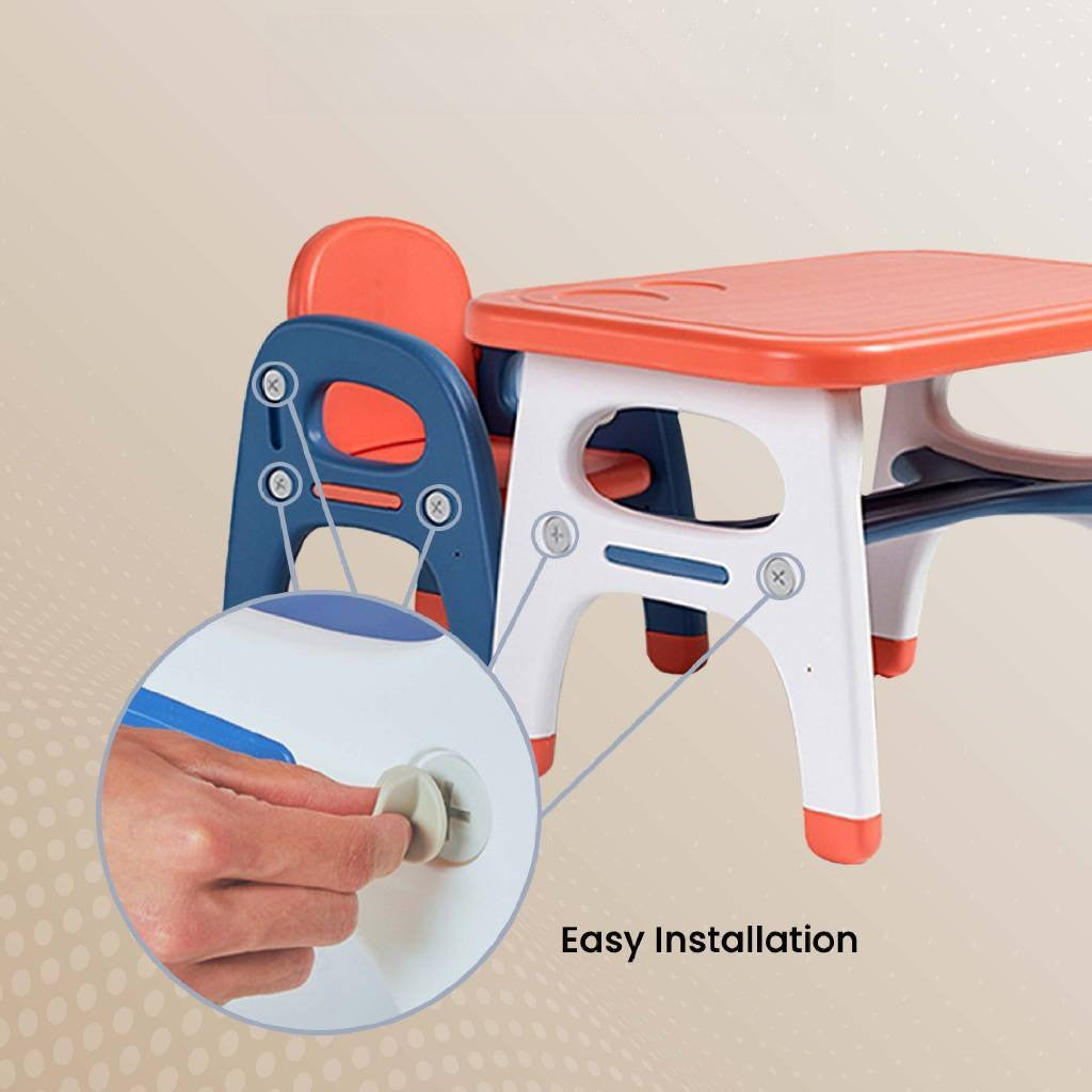 Prego Baby Dino Kids Learning Table Chair For Study Meal Time