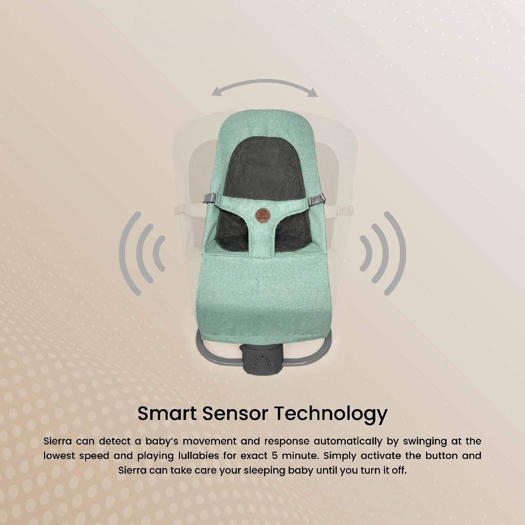 Prego Baby Sierra Smart Sensor Electric Baby Swing (0-13kg)