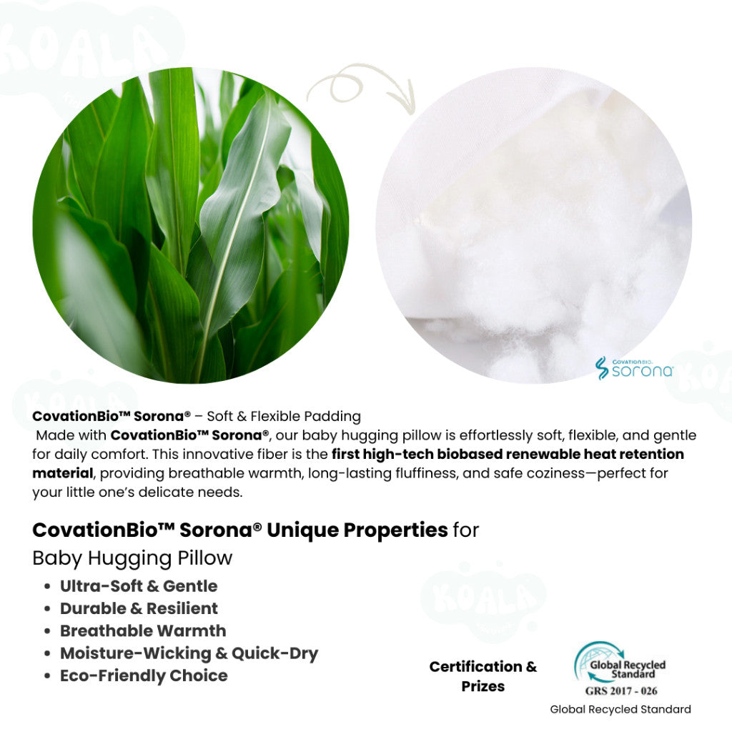 Koala Living Snugly Hugging Pillow 95%Bamboo + 5% Spandex Ultra Soft