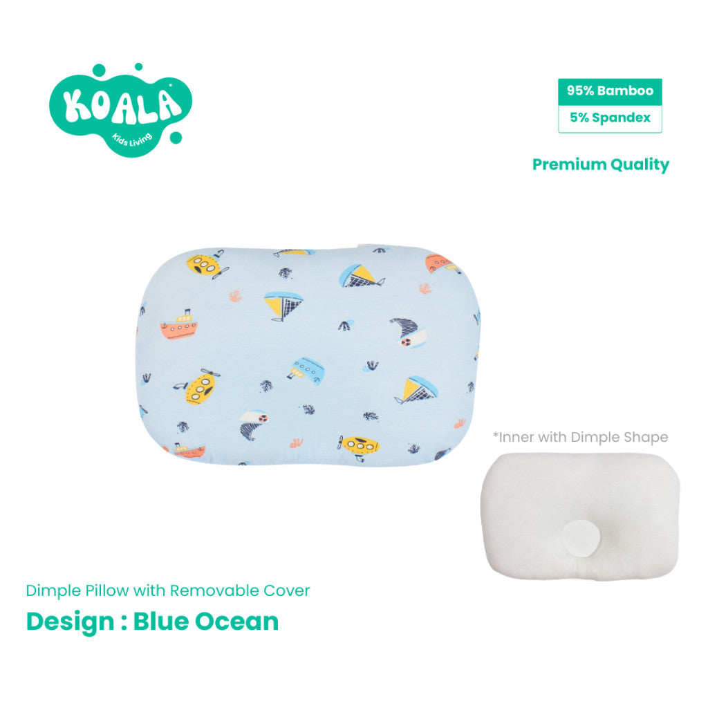 Koala Living Ultra soft Infant Dimple Pillow 95%Bamboo + 5%spandex