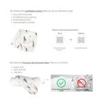 Koala Living 100% Pure Combed  Cotton Toddler Bolster With replacement Cover