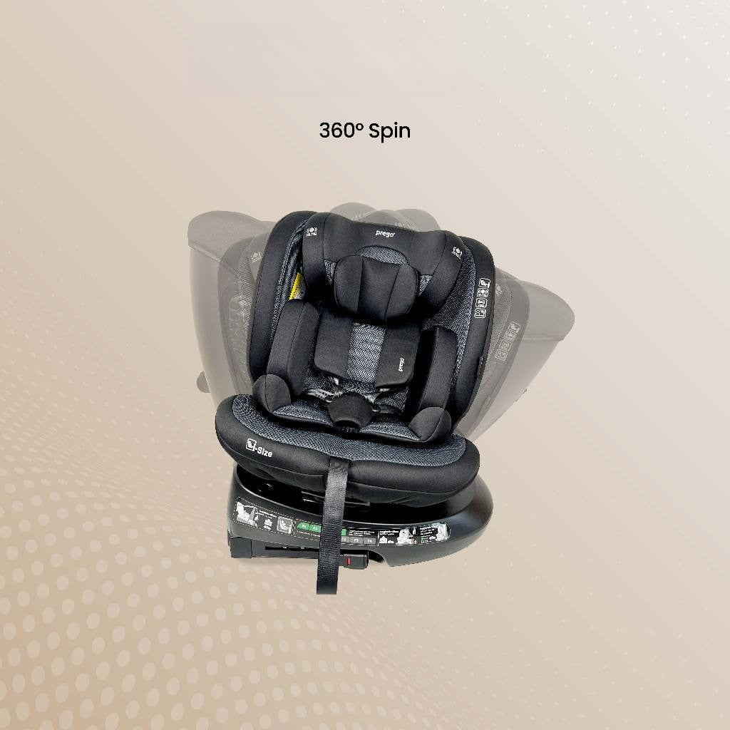 Prego Baby i-Max Car Seat i-Size Certified UN R129 for Newborns until 150cm Height