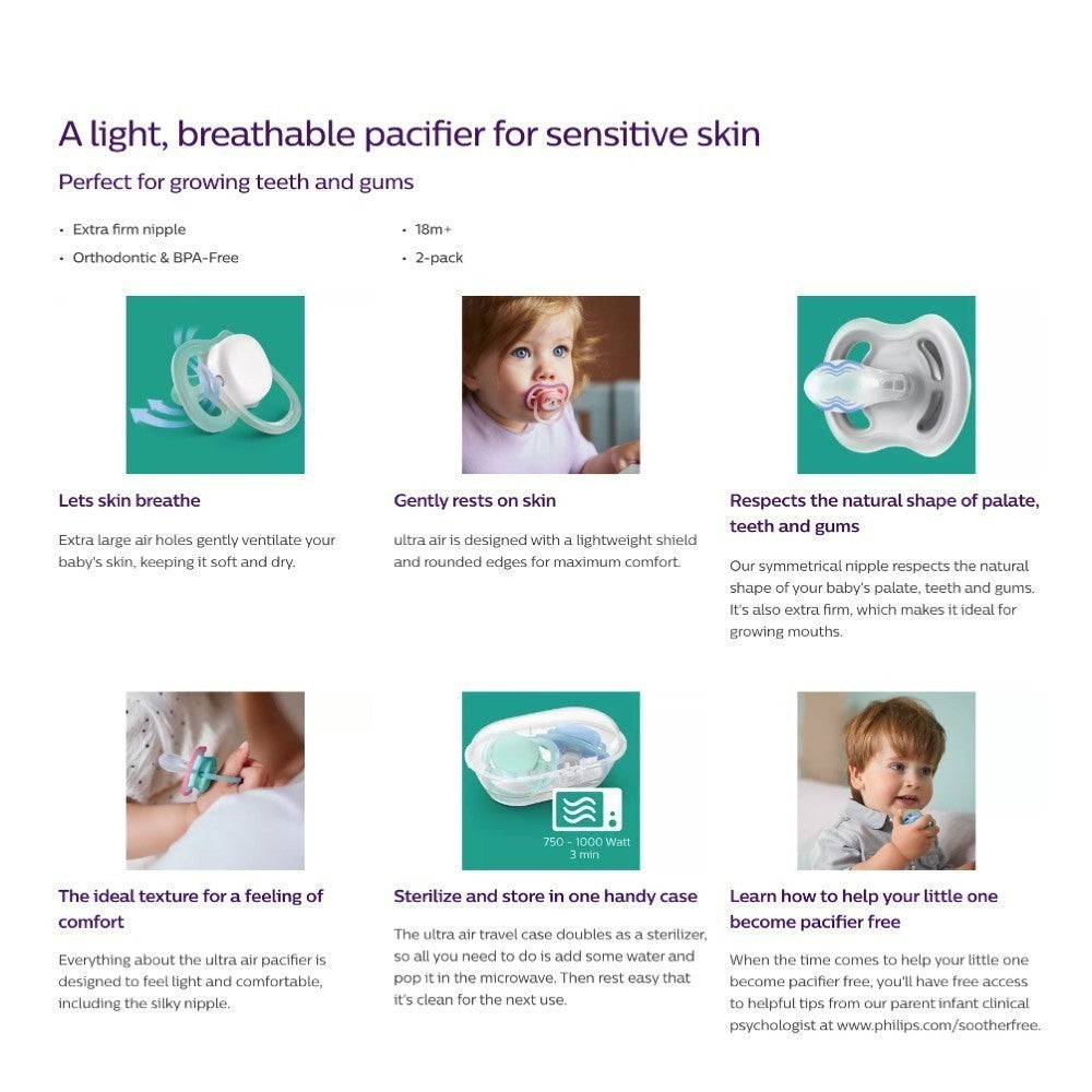 Philips Avent ultra air animal baby pacifier
