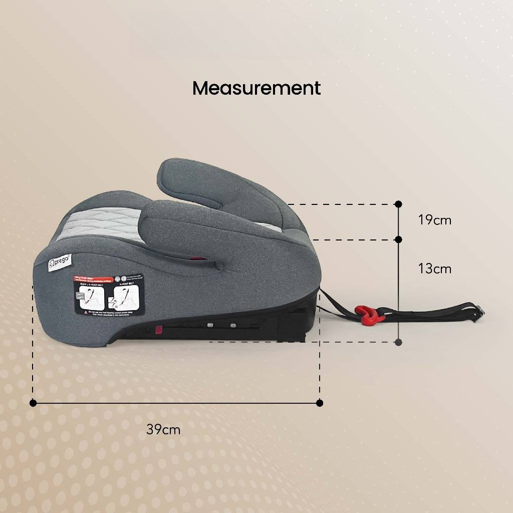 Prego Baby Mini Backless ISOFIX Booster Car Seat 22-36kg