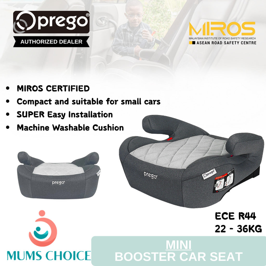 Prego Baby Mini Backless ISOFIX Booster Car Seat 22-36kg