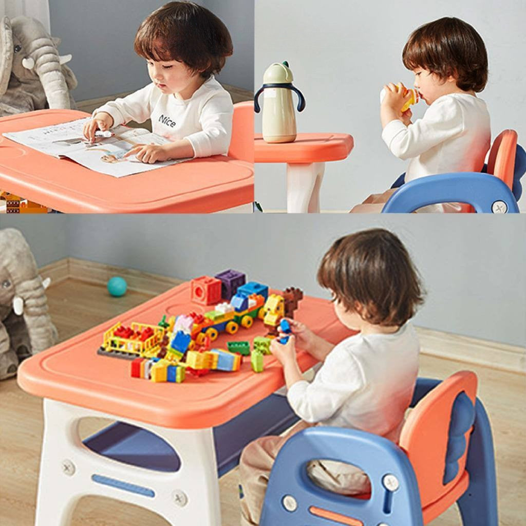Prego Baby Dino Kids Learning Table Chair For Study Meal Time