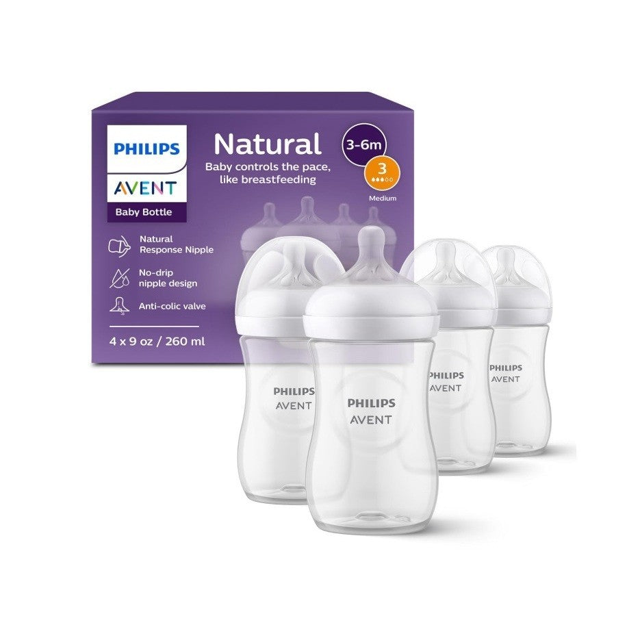 Philips Avent Natural Response Baby Bottle Pack of 4