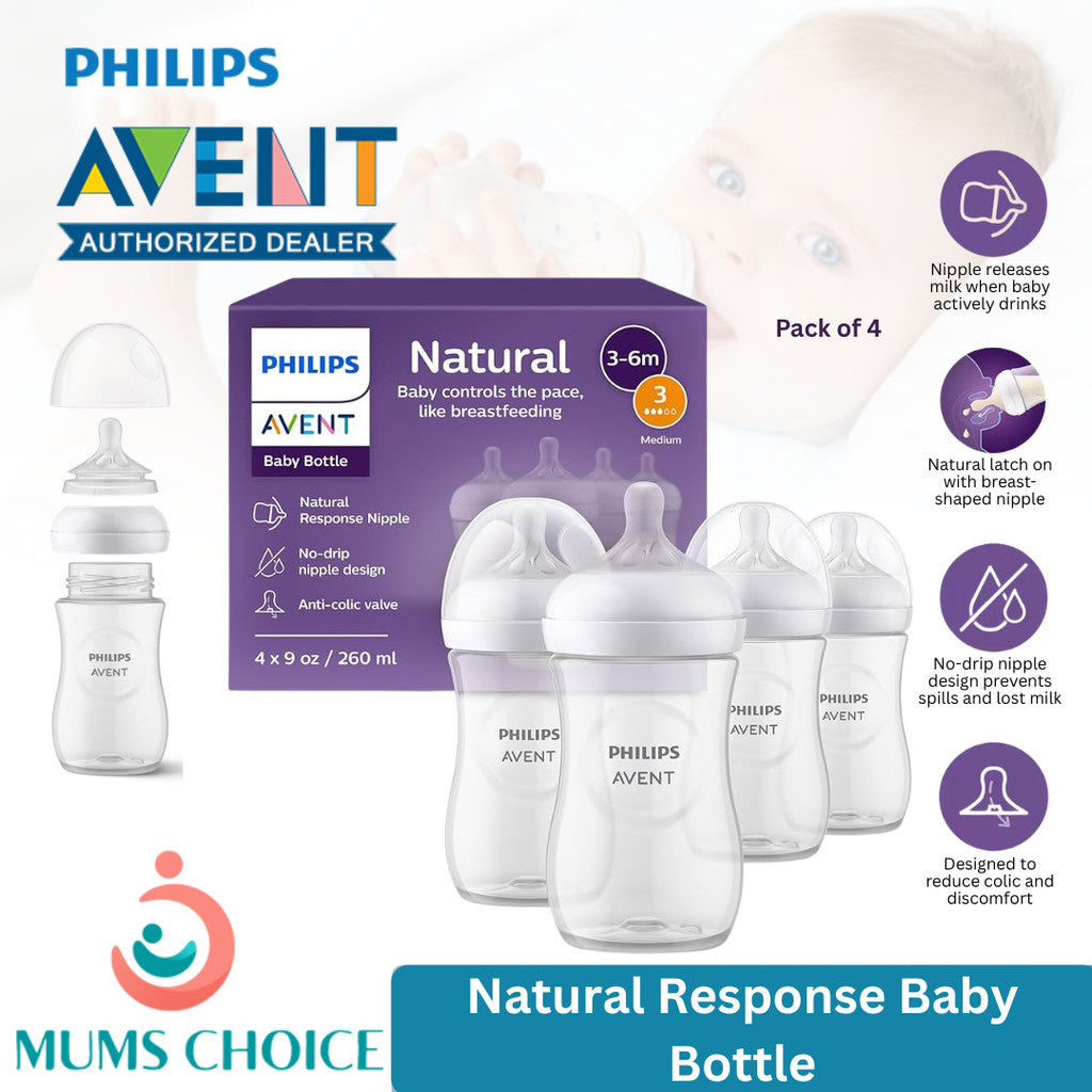 Philips Avent Natural Response Baby Bottle Pack of 4