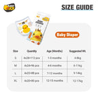 Mums Choice HK Rubber Duck baby diapers / pants Ultra Breathable, Skin-Friendly, High Absorption Taped or Pants