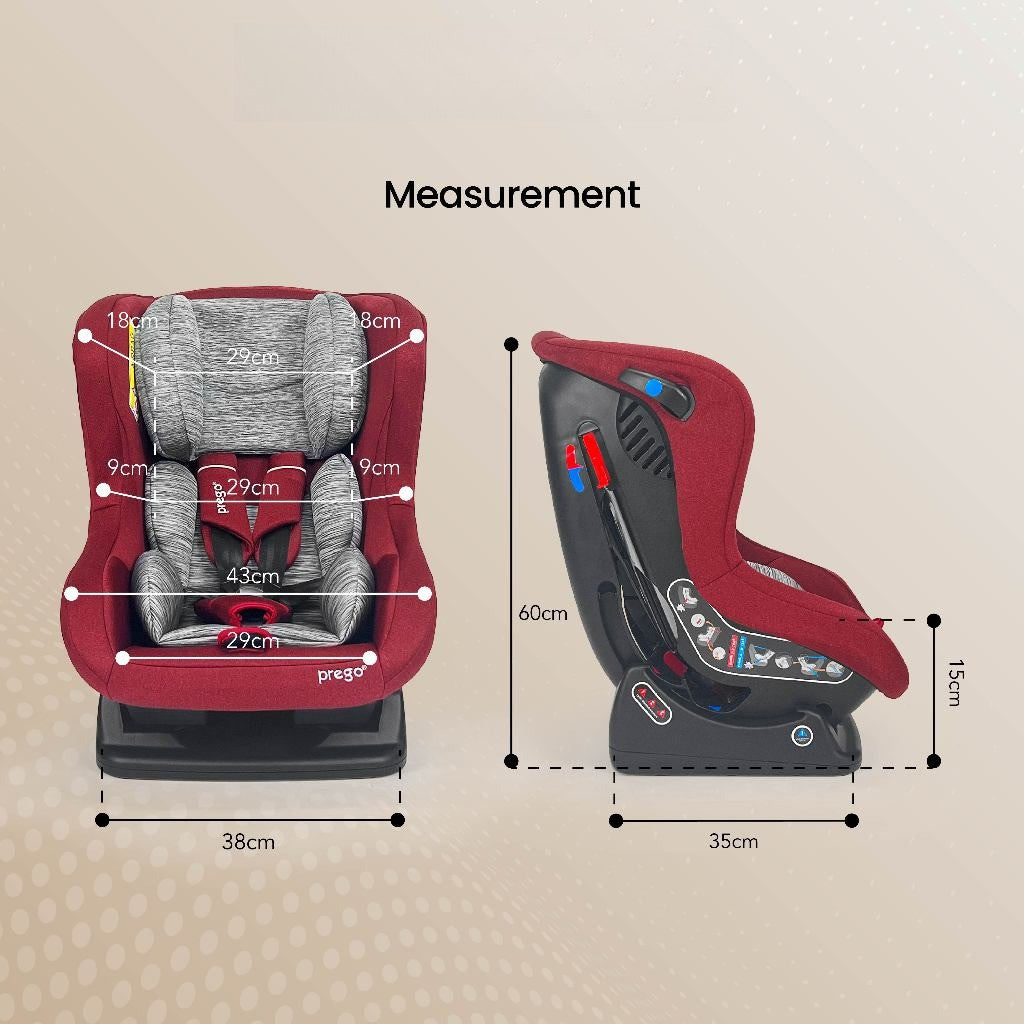 Prego Baby Class Series 777 Child Safety Car Seat (0-18kg)