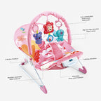 Gift Station Multifunction Baby Rocker with Music & Vibration | Adjustable Infant Bouncer Seat