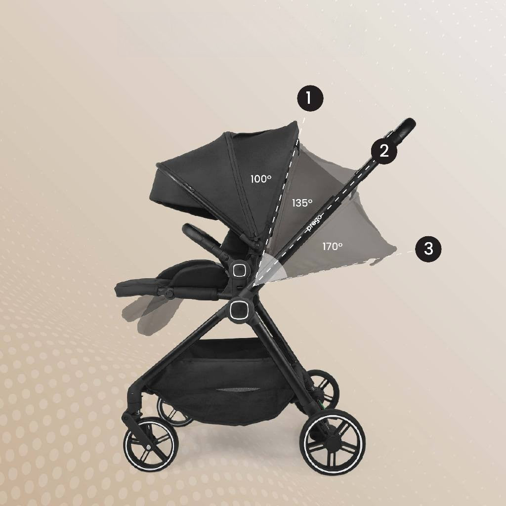 prego baby stroller Prego Baby Sultan Two Way Facing Baby Stroller (0-30kg) – Mums Choice