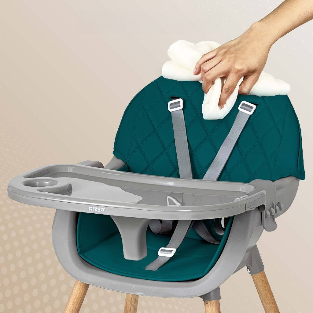 Prego Baby Bee High Chair Beech Wood