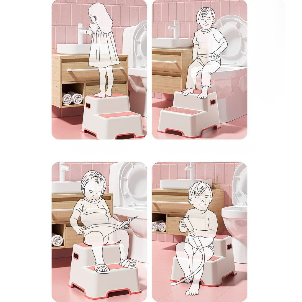 Mums Choice Wider Dual-Height 2-Step Stool for Kids