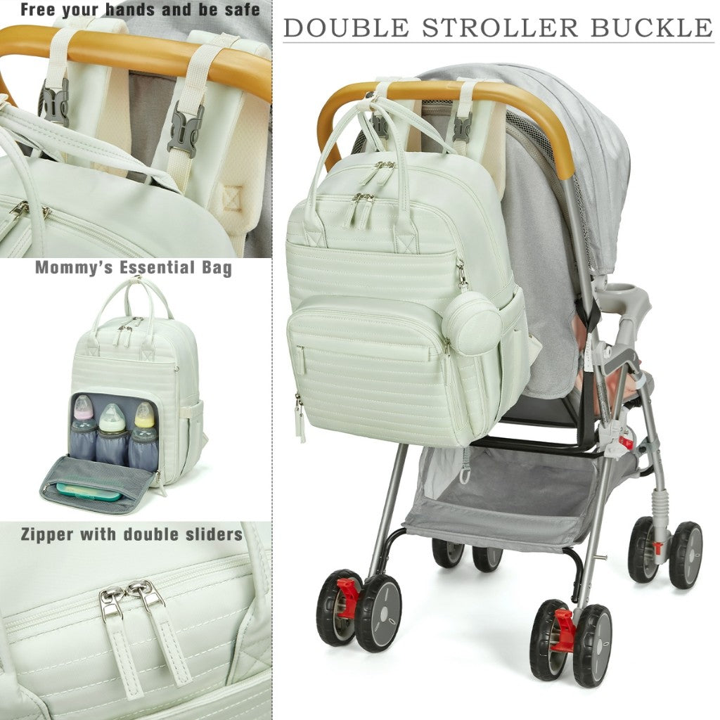 Mums Choice Waterproof Diaper Bag with Adjustable Padded Strap & Changing Mat SC208